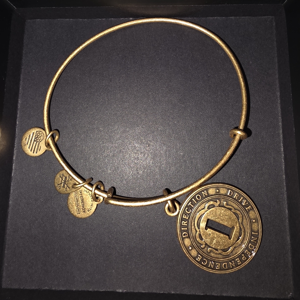 Alex and Ani Gold Charm Bangle Bracelet